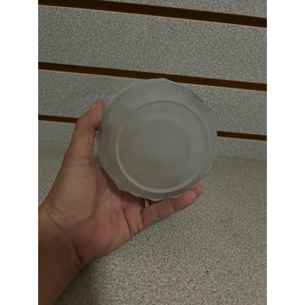 VTG Westmoreland Glass PG-34 Crystal Mint‎ Puff Box/Covered Jelly Rose and Forge